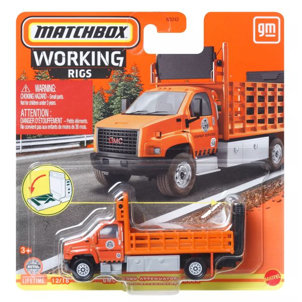 Matchbox: Working Rigs - GMC 3500 Attenuator Truck kisautó