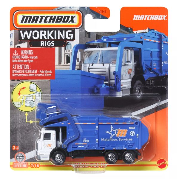 Matchbox: Working Rigs - Garbage King XL kisautó