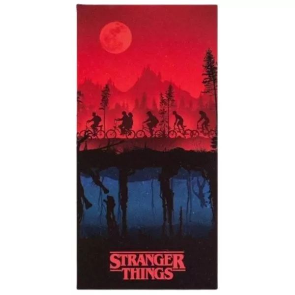 Stranger Things: Árnyékok fürdőlepedő, pamut - 70 x 140 cm