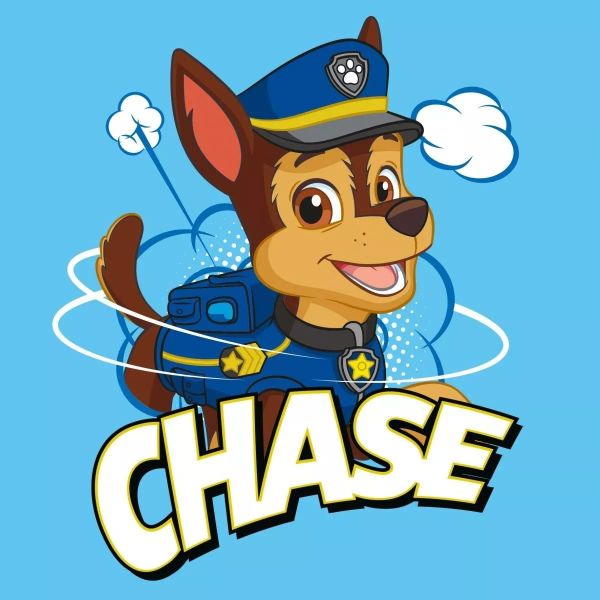 Paw Patrol: Chase rostro mágico, algodón - 30 x 30 cm