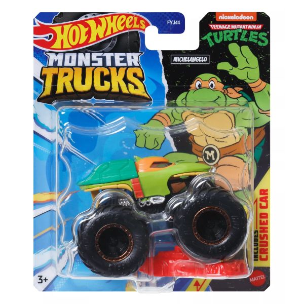 Hot Wheels: Monster Trucks Turtles kisautó - 1:64