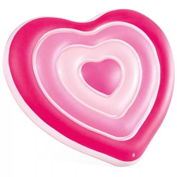 Intex: Colchão em forma de coração - rosa, 155 x 135 cm