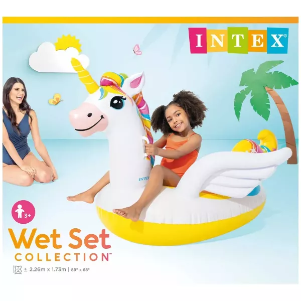 Intex: Unikornis lovagló matrac - 200 x 140 cm