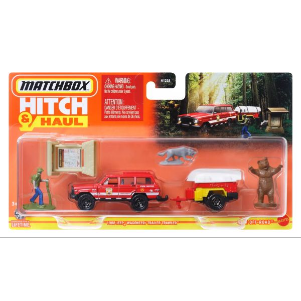 Matchbox: Hitch and Haul - 1988 Jeep Wagoneer Trawler játékszett