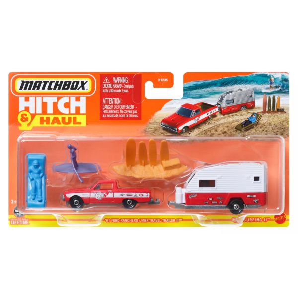 Matchbox: Hitch and Haul - 61 Ford Ranchero játékszett