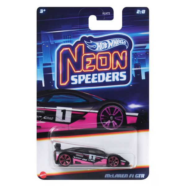 Hot Wheels: Neon kisautó - McLaren F1 GTR kisautó