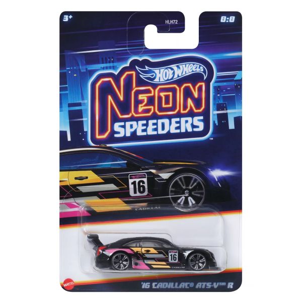 Hot Wheels: Neon kisautó - 16 Cadillac ATS-V R kisautó