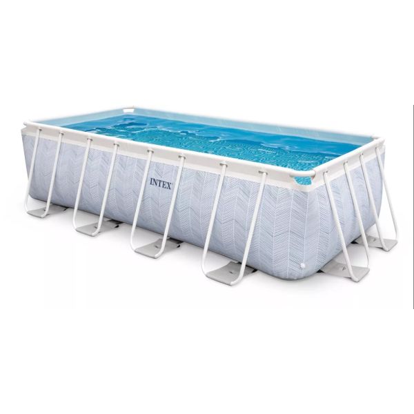 Intex: Téglalap alakú fémvázas medence - 400 x 200 x 100 cm
