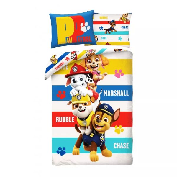 Patrulla Canina: Juego de sábanas, algodón - 140 x 200 cm