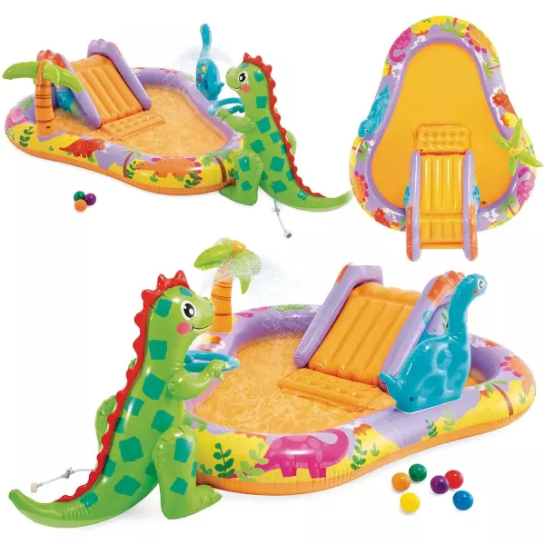 Intex: Dino park - bazen na napuhavanje, s vodom i igralištem