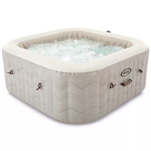 Intex: Négyszögletes Deluxe Jakuzzi, 4 személyes - 173 x 173 x 71 cm