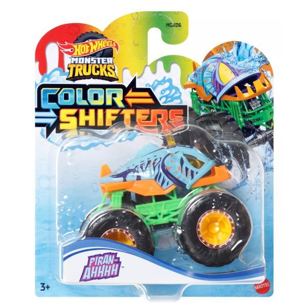 Hot Wheels: Monster Trucks színváltós autó - Piranahhhh akciós termékkép 1