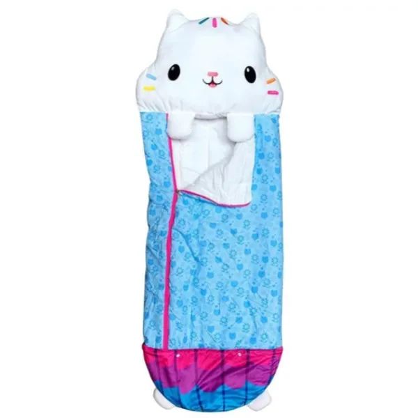 Gabbys Dollhouse: 2 în 1 sac de dormit și pernă Cakey - 50 x 130 cm