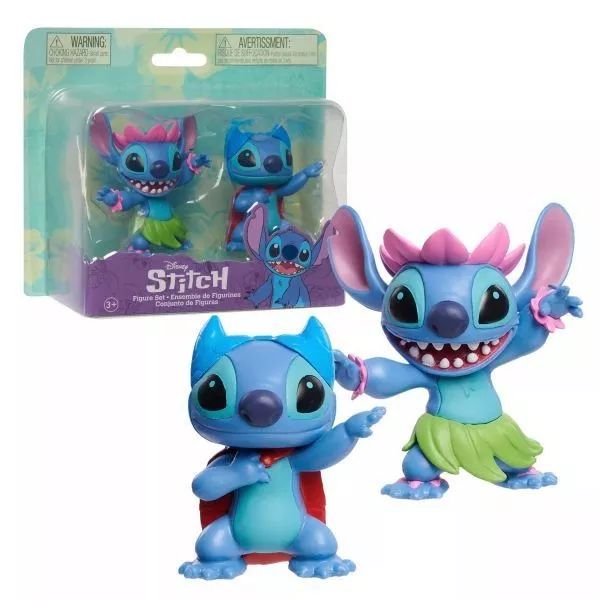 Stitch: Hula és Superhero - 2 db-os figura szett