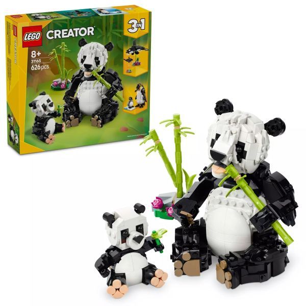 LEGO® Creator 3in1 Vadállatok: Pandacsalád 31165 - lányos játékok