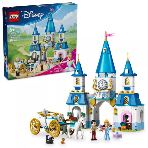LEGO® Disney Hamupipőke kastélya és hintója 43275