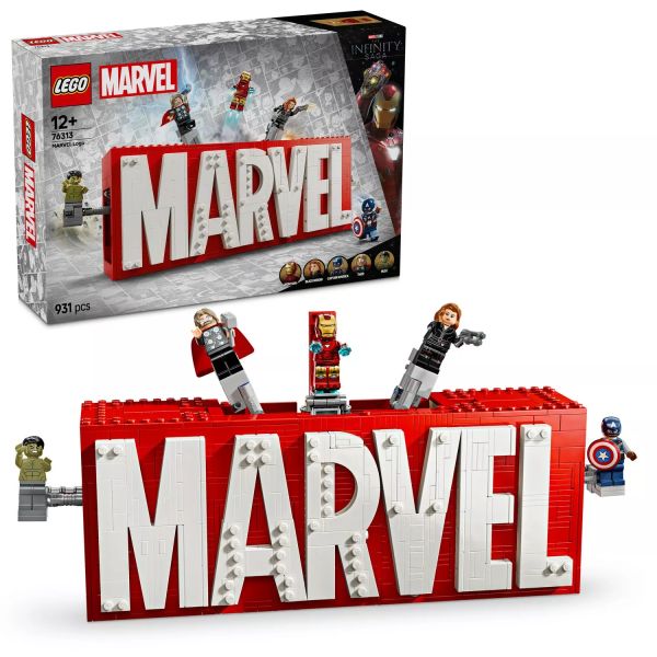 LEGO® Marvel logotipo MARVEL e minifiguras 76313