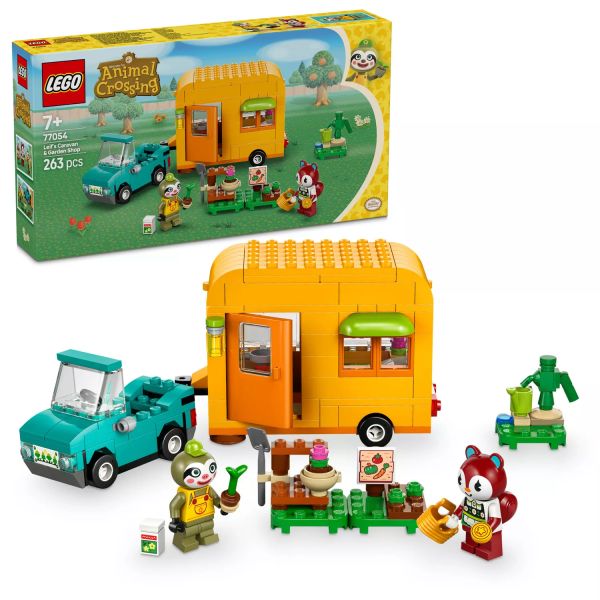 LEGO® Animal Crossing Leif karavánja és kertészeti boltja 77054