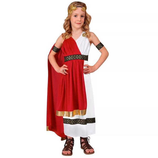 Disfraz de emperatriz romana con accesorios - 140 cm