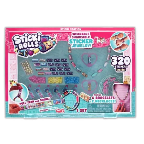 Sticki Rolls: Nagy ékszerkészítő készlet matricákkal - 320 db-os akciós termékkép 1