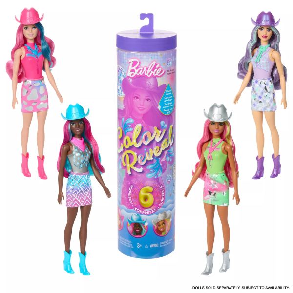 Barbie: Color Reveal meglepetés baba - Disco sztár