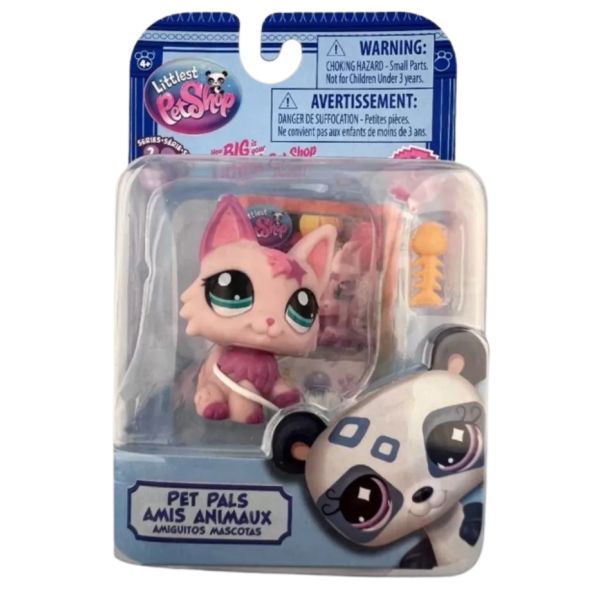 Littlest Pet Shop: Játékfigura, 2. széria - Rózsaszín cica