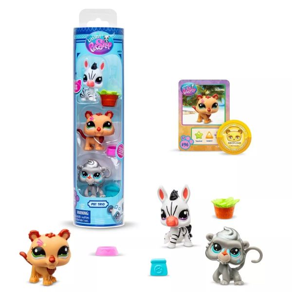 Littlest Pet Shop: Zoo Pets játékfiguraszett - 3 db-os