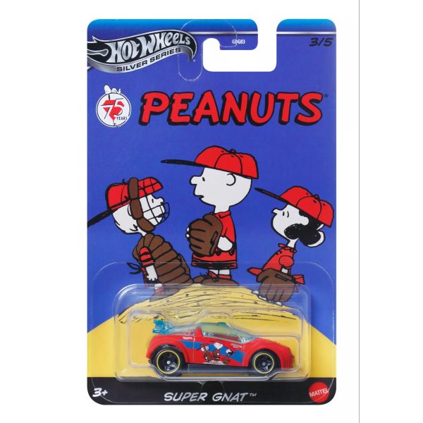 Hot Wheels: Tematikus kisautó - Peanuts, piros