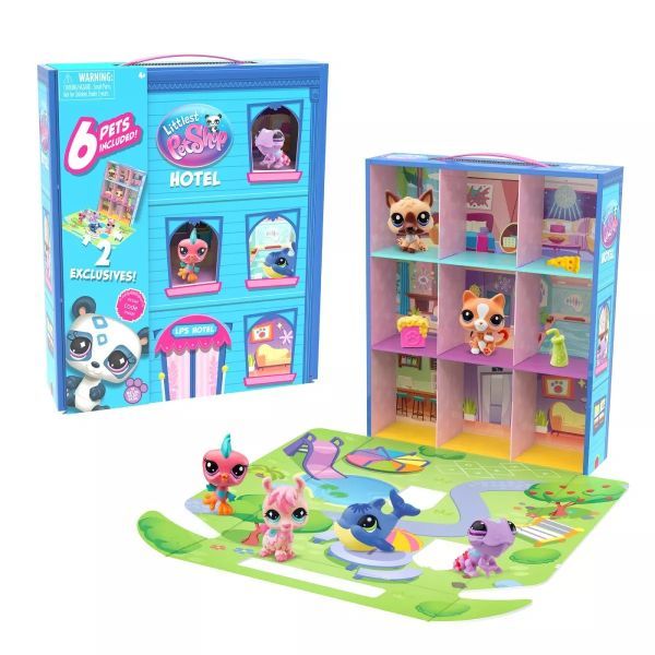 Littlest Pet Shop: 2 az 1-ben játékkészlet figurákkal akciós termékkép 1