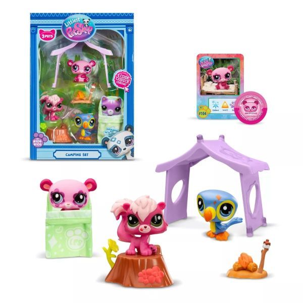 Littlest Pet Shop: Kemping játékfiguraszett, 2. széria - 3 db-os akciós termékkép 1