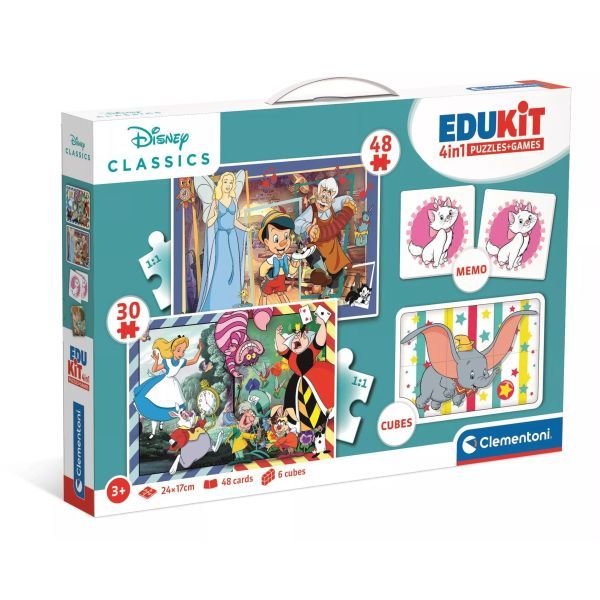Clementoni: Edukit 4 az 1-ben - Disney karakterek Clementoni: Edukit 4 az 1-ben - Disney karakterek