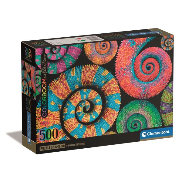 Clementoni: Colorboom polž - sestavljanka s 500 kosi