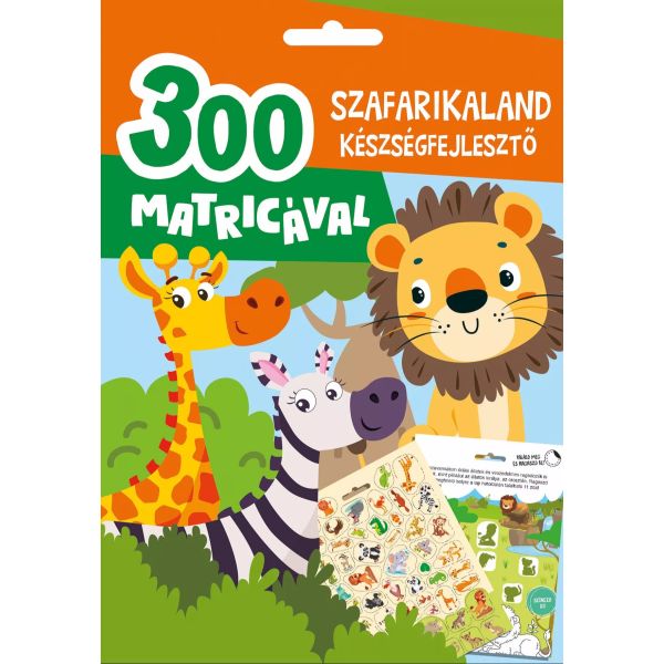 Safari aktivitetsbog - 300 klistermærker, ungarsk sprog