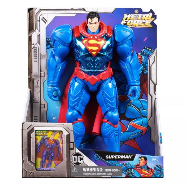 DC Comics: Force Metal Superman akciófigura - 30 cm