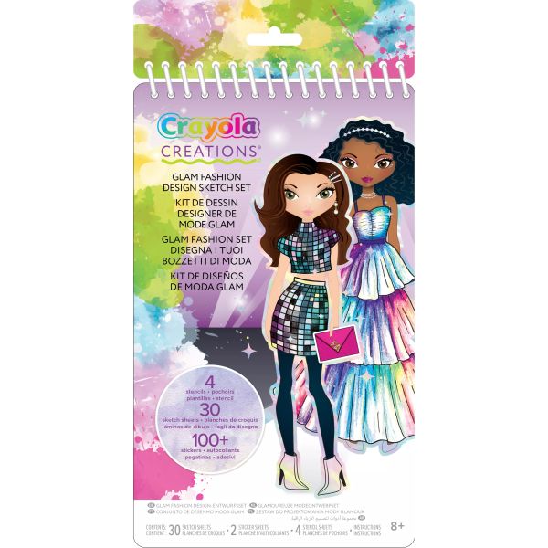 Crayola Creations: Glam design-sæt med tøjklistermærker