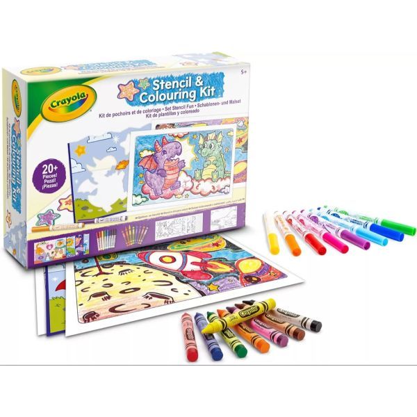 Crayola: Színezőkészlet sablonokkal akciós termékkép 1