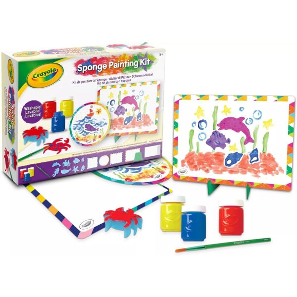 Crayola: Szivacs festőkészlet kimosható festékekkel