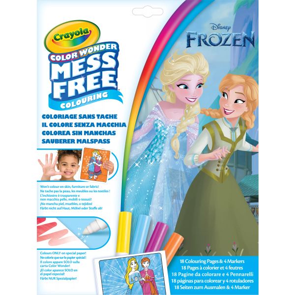 Crayola Color Wonder: Jégvarázs maszatmentes kifestő készlet mappában