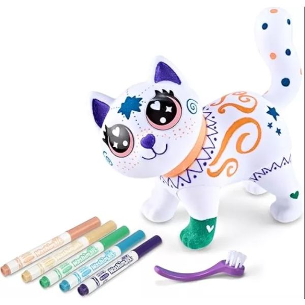 Crayola Washimals: Gato gigante para colorear y lavar - 15 cm