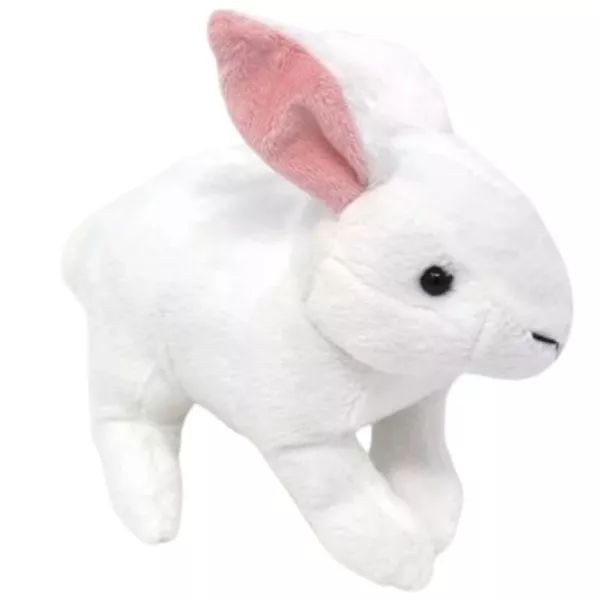 Fehér nyuszi plüssfigura - 18 cm