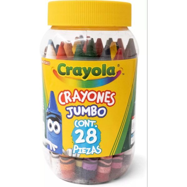 Crayola: Óriás zsírkréta műanyag üvegben - 28 db-os akciós termékkép 1