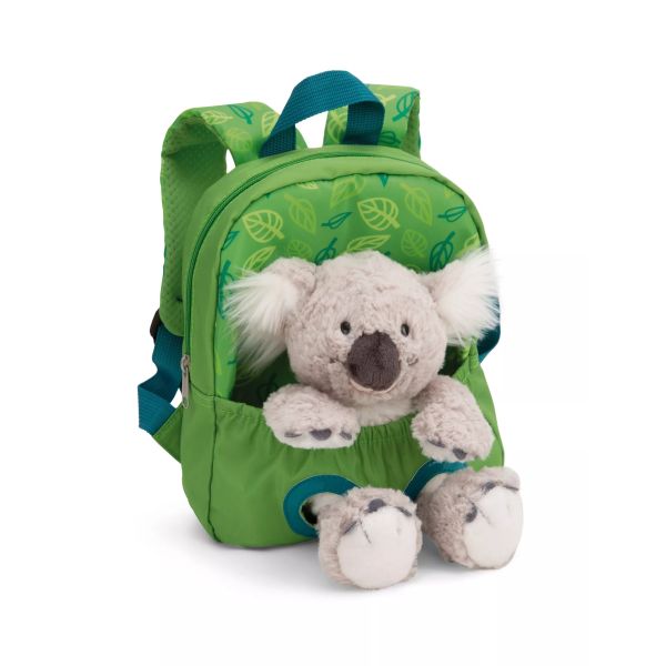 NICI: Hátizsák koala plüssfigurával, zöld - 21 x 26 cm