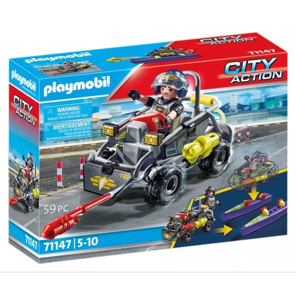 Playmobil: SWAT terepjáró quad akciós termékkép 1
