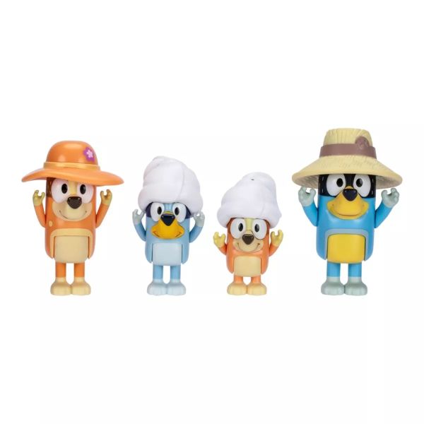 Bluey: Családi utazás játékkészlet - 4 db-os