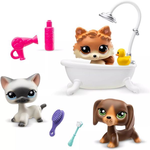 Littlest Pet Shop: Kisállat spa játékkészlet, 7. generáció, 3. széria - 3 db-os akciós termékkép 1