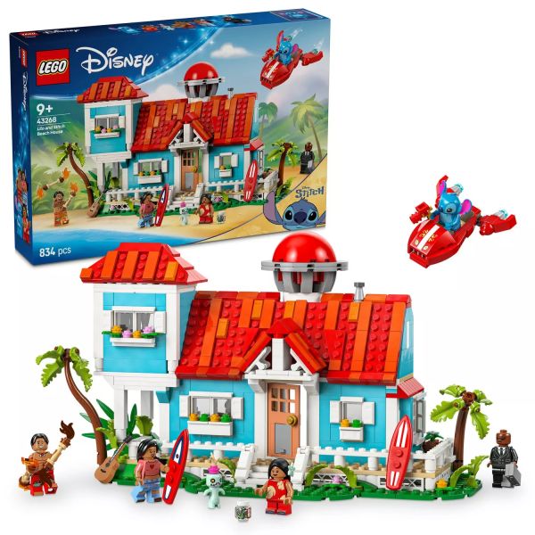 LEGO® Disney Lilo ás Stitch tengerparti háza 43268