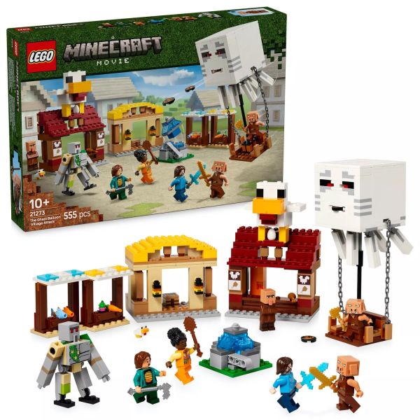 LEGO® Minecraft® A szellemléghajó és falutámadás 21273