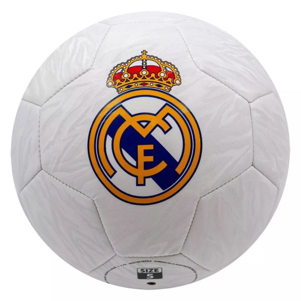 Real Madrid: palla da calcio, bianca - taglia 5