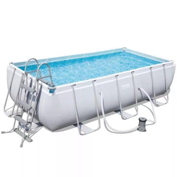 Bestway: Capri Power Steel szögletes fémvázas medence szett - 404 x 201 x 100 cm