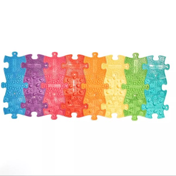Muffik: Szenzoros nano puzzle szett - szivárvány, 24 db-os